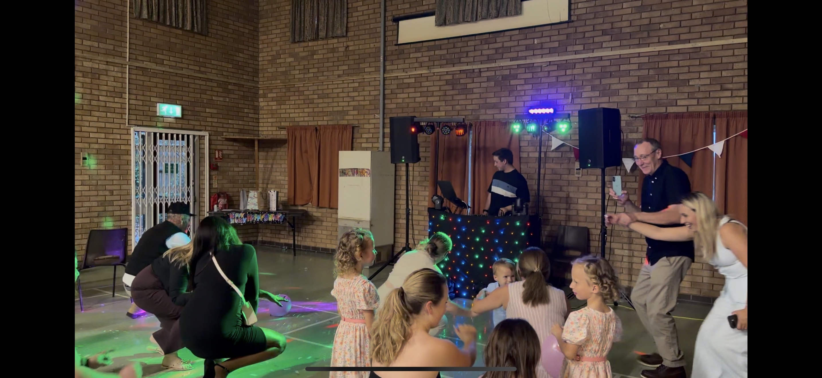 Professional DJ setup at a private party